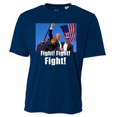 Fight! Donald Trump Fight Fighting Fighters Supporters Americans Cooling Performance Crew T-Shirt