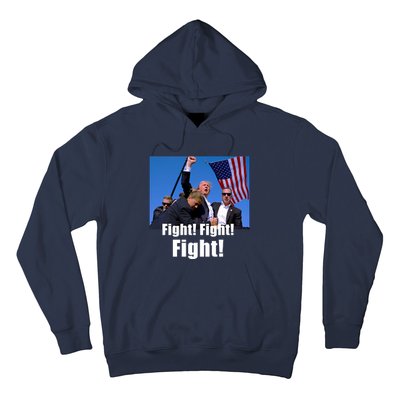 Fight! Donald Trump Fight Fighting Fighters Supporters Americans Hoodie