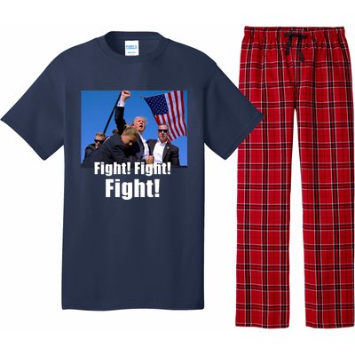 Fight! Donald Trump Fight Fighting Fighters Supporters Americans Pajama Set