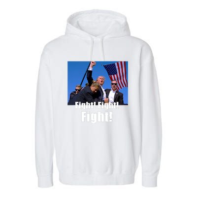 Fight! Donald Trump Fight Fighting Fighters Supporters Americans Garment-Dyed Fleece Hoodie