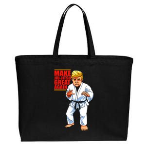 Funny Donald Trump Republican JiuJitsu And BJJ Gift Cotton Canvas Jumbo Tote