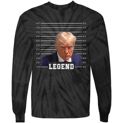 Free Donald Trump Mug Shot Republican President MAGA 2024 Tie-Dye Long Sleeve Shirt