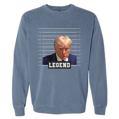 Free Donald Trump Mug Shot Republican President MAGA 2024 Garment-Dyed Sweatshirt