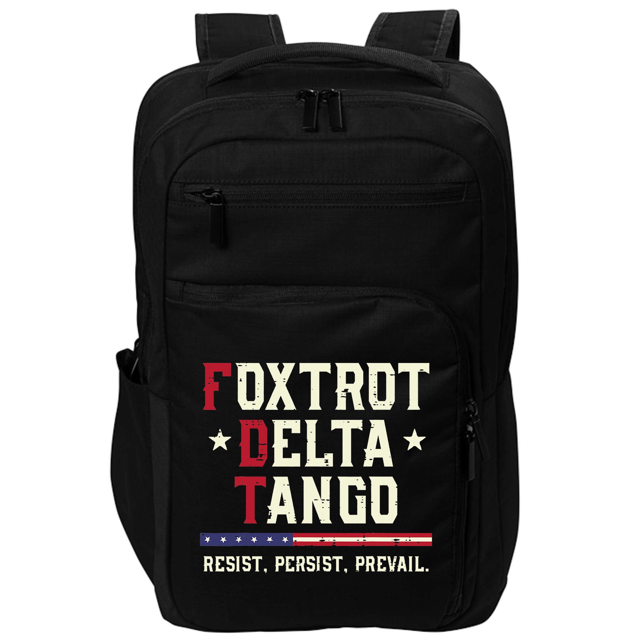 Foxtrot Delta Tango Resist Persist Protest Women Impact Tech Backpack