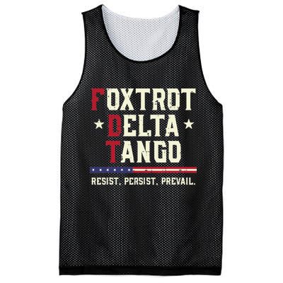 Foxtrot Delta Tango Resist Persist Protest Women Mesh Reversible Basketball Jersey Tank