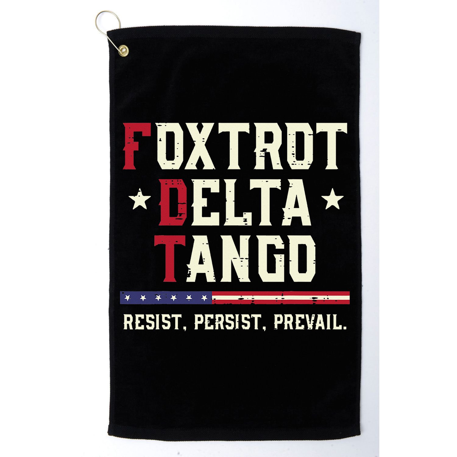 Foxtrot Delta Tango Resist Persist Protest Women Golf Towel