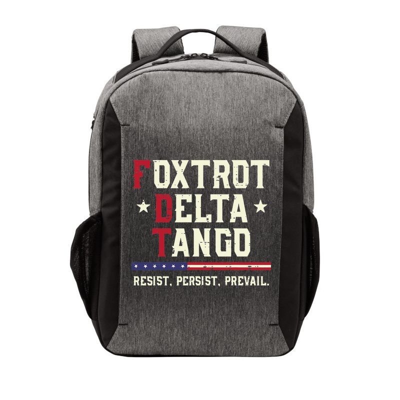 Foxtrot Delta Tango Resist Persist Protest Women Vector Backpack