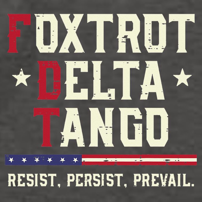 Foxtrot Delta Tango Resist Persist Protest Women Vector Backpack