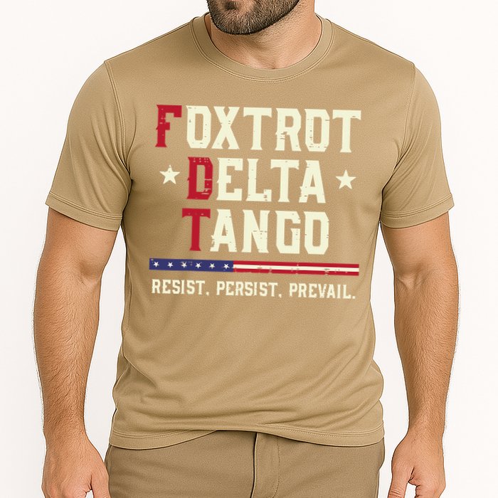 Foxtrot Delta Tango Resist Persist Protest Women Performance Shirt