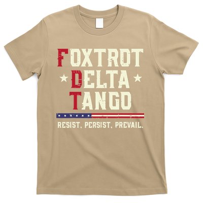 Foxtrot Delta Tango Resist Persist Protest Women T-Shirt