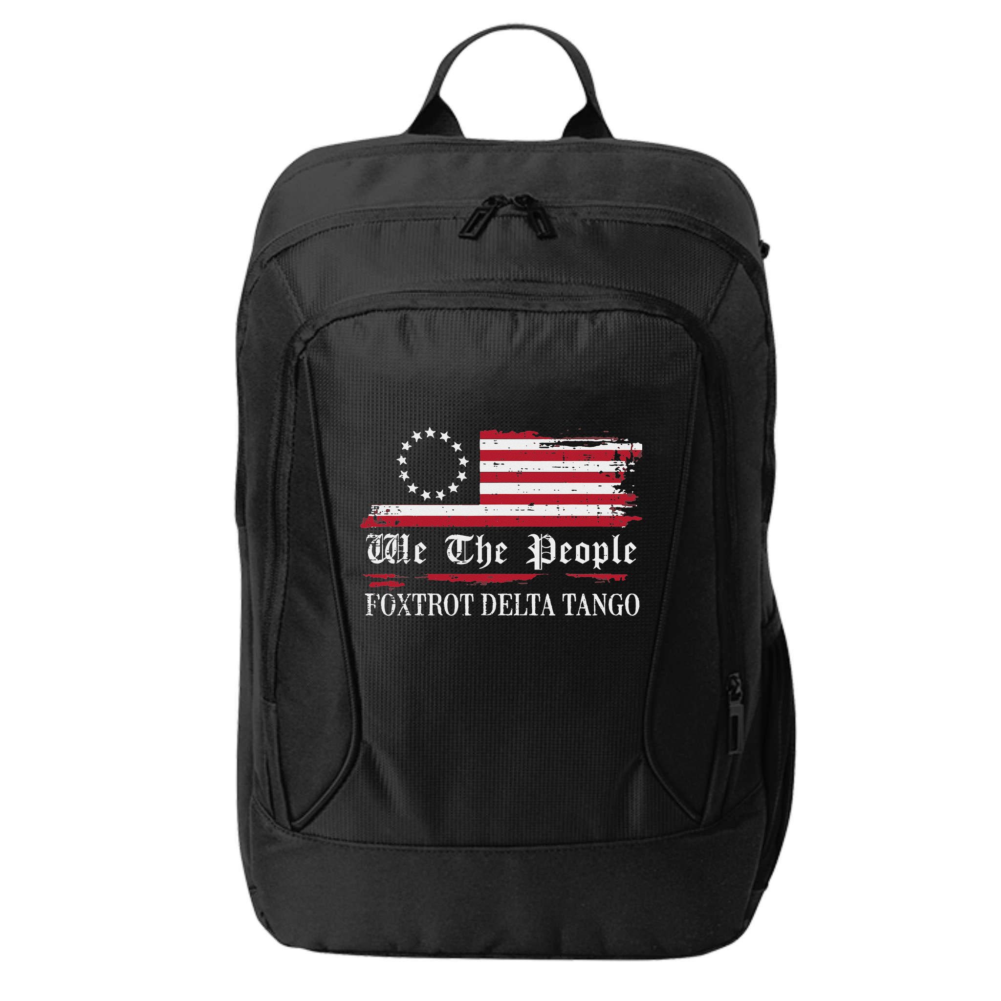 Foxtrot Delta Tango Flag We The People Resist Women City Backpack