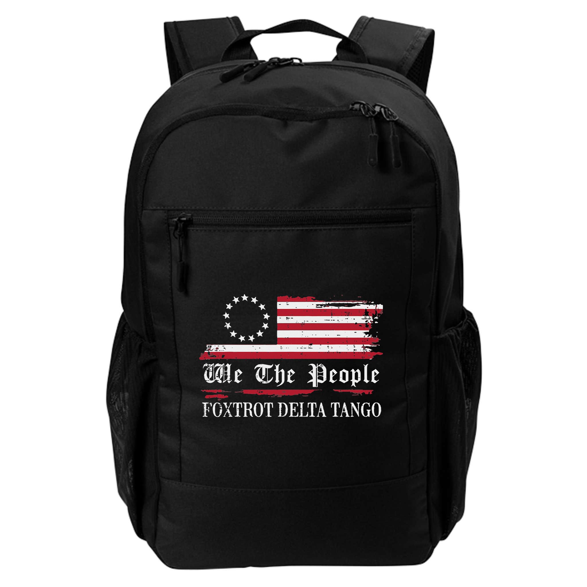 Foxtrot Delta Tango Flag We The People Resist Women Backpack