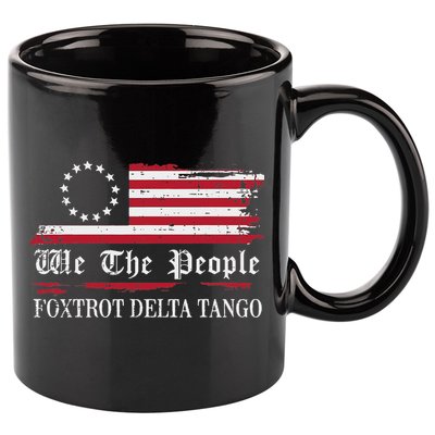 Foxtrot Delta Tango Flag We The People Resist Women 11oz C Handle Ceramic Mug