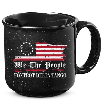 Foxtrot Delta Tango Flag We The People Resist Women 15oz Campfire Ceramic Mug