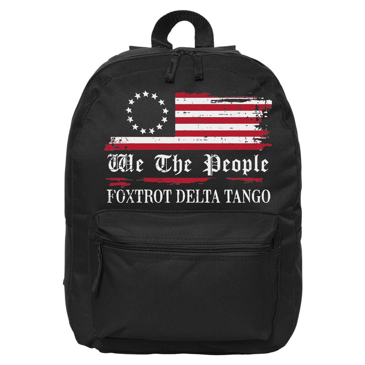 Foxtrot Delta Tango Flag We The People Resist Women 16 in Basic Backpack