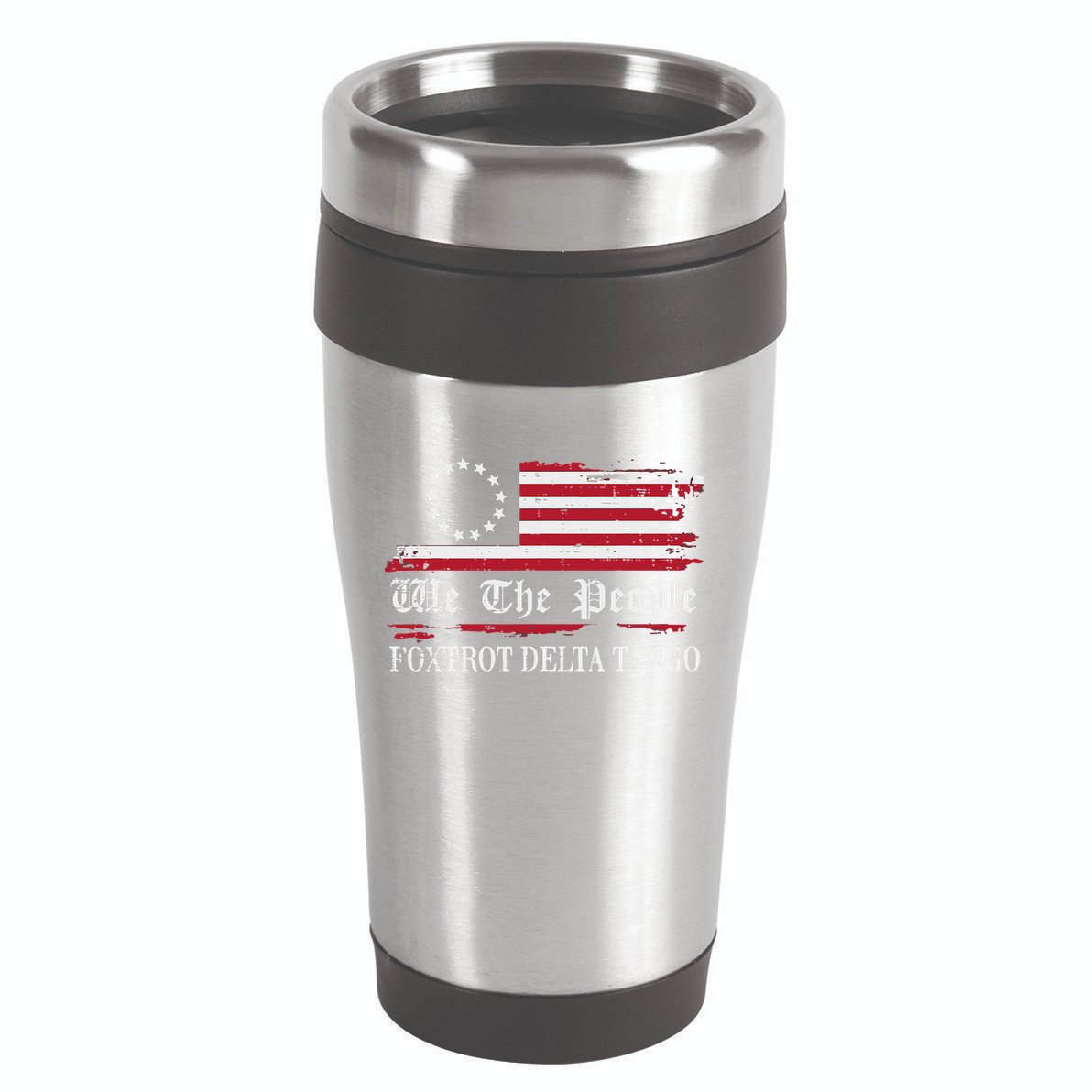 Foxtrot Delta Tango Flag We The People Resist Women 16oz Travel Tumbler