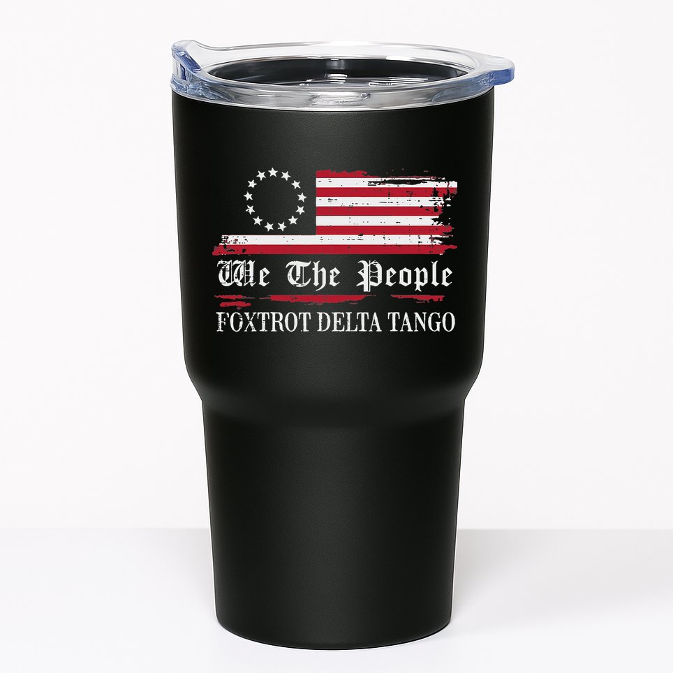 Foxtrot Delta Tango Flag We The People Resist Women Tumbler