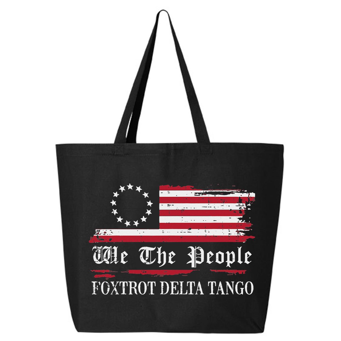 Foxtrot Delta Tango Flag We The People Resist Women 25L Jumbo Tote