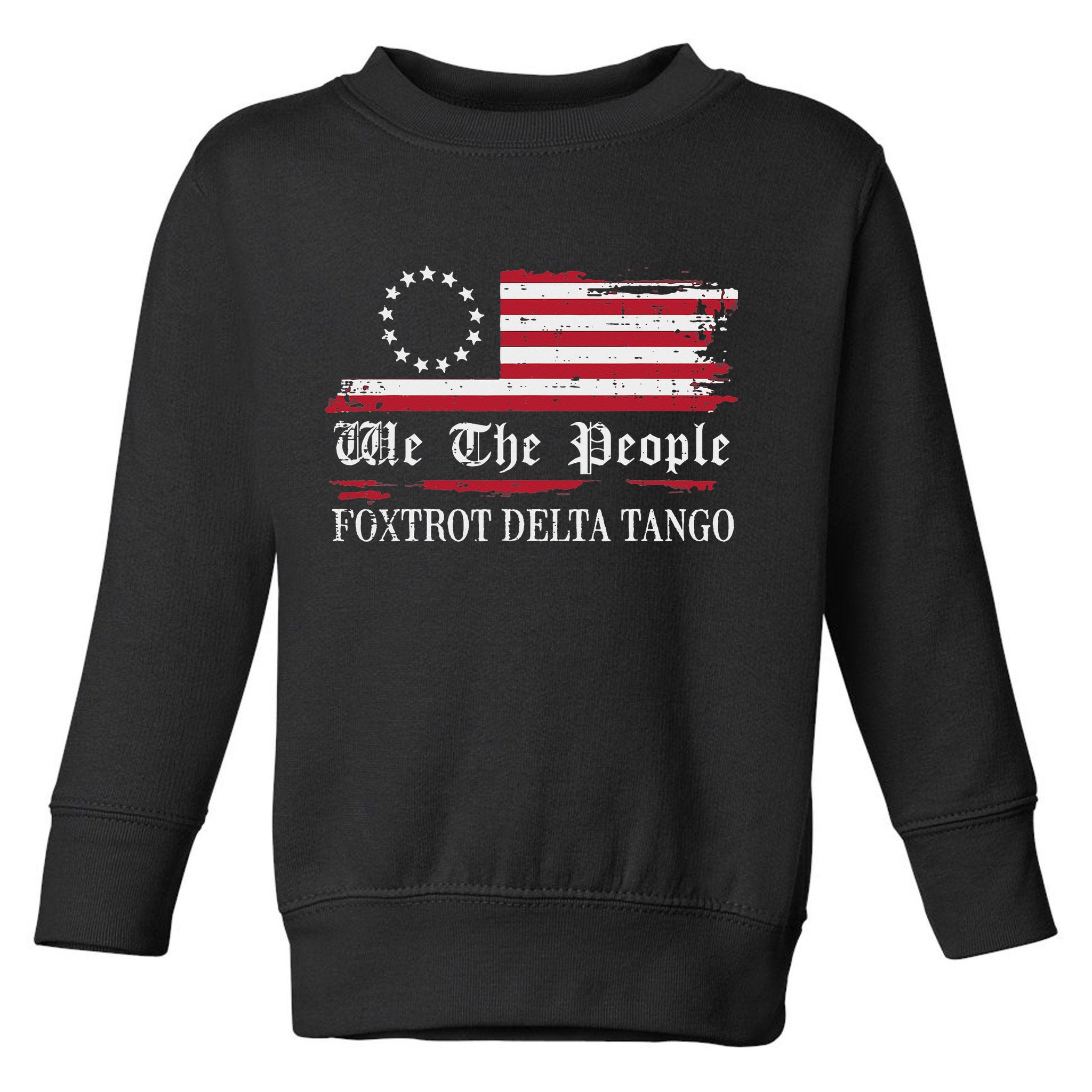 Foxtrot Delta Tango Flag We The People Resist Women Toddler Sweatshirt