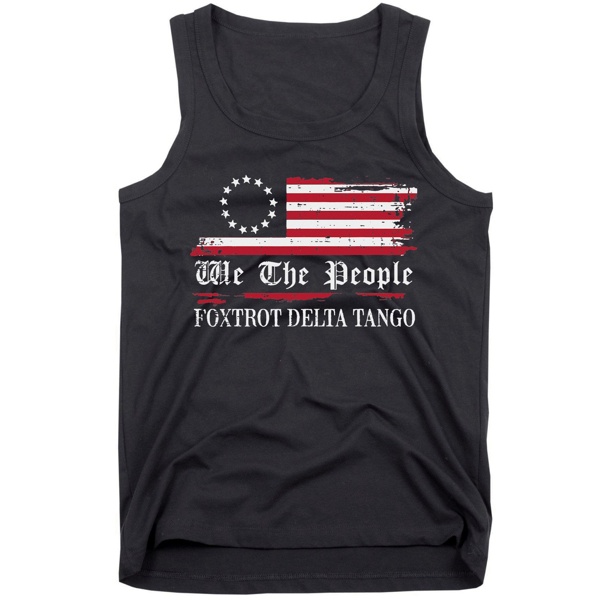 Foxtrot Delta Tango Flag We The People Resist Women Tank Top