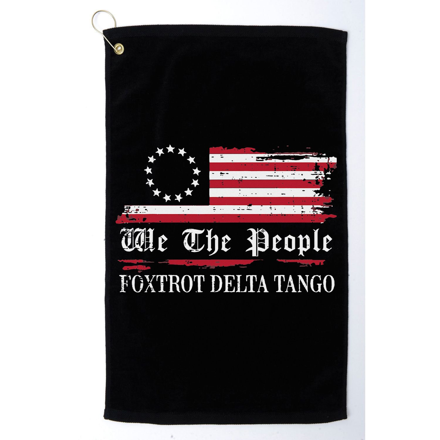 Foxtrot Delta Tango Flag We The People Resist Women Golf Towel