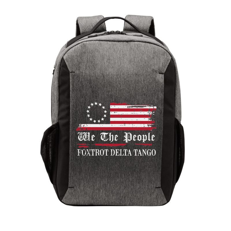 Foxtrot Delta Tango Flag We The People Resist Women Vector Backpack