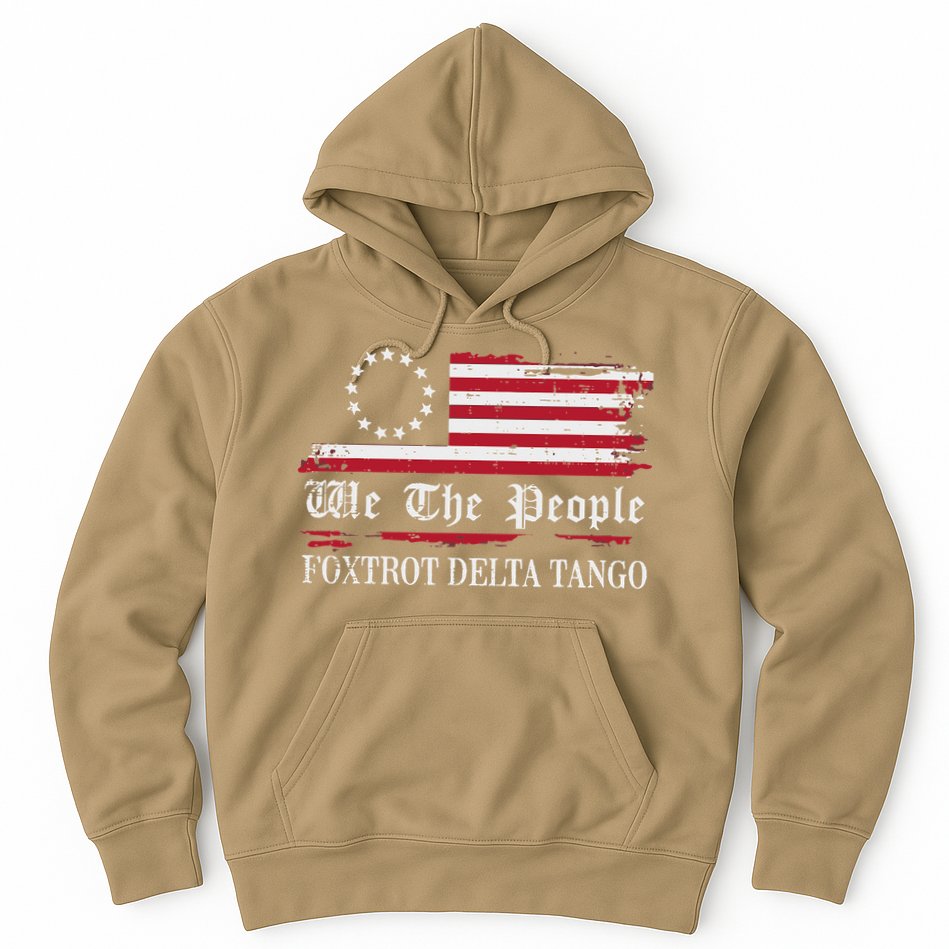 Foxtrot Delta Tango Flag We The People Resist Women Hoodie