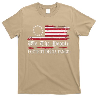 Foxtrot Delta Tango Flag We The People Resist Women T-Shirt