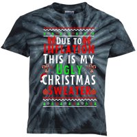 Funny Due To Inflation This Is My Ugly For Christmas Kids Tie-Dye T-Shirt