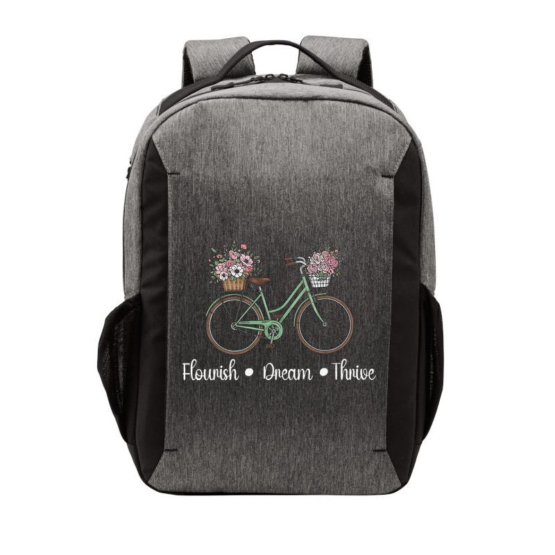 Flourish Dream Thrive Floral Bike Subtle 8647 Trump Resist Vector Backpack