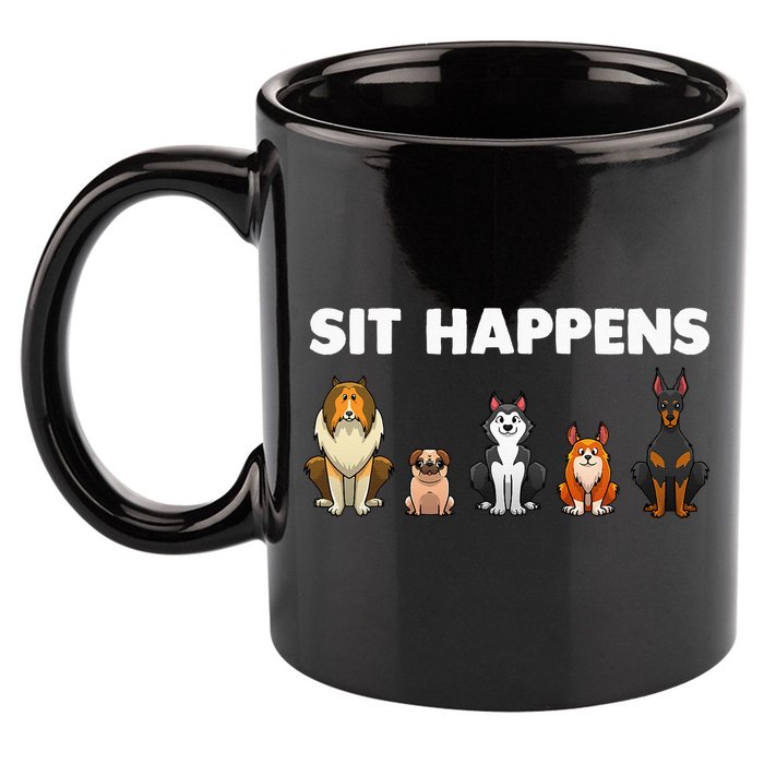 Funny Dog Training Art For  Dog Lover Puppy Pet 11oz C Handle Ceramic Mug