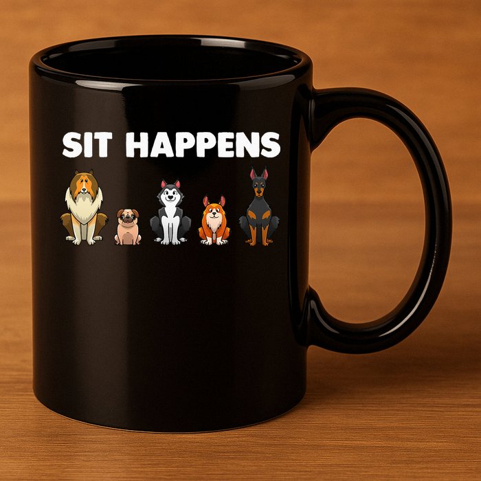 Funny Dog Training Art For  Dog Lover Puppy Pet 11oz C Handle Ceramic Mug