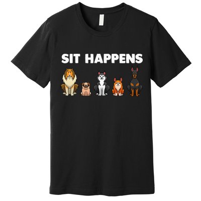 Funny Dog Training Art For  Dog Lover Puppy Pet Premium T-Shirt