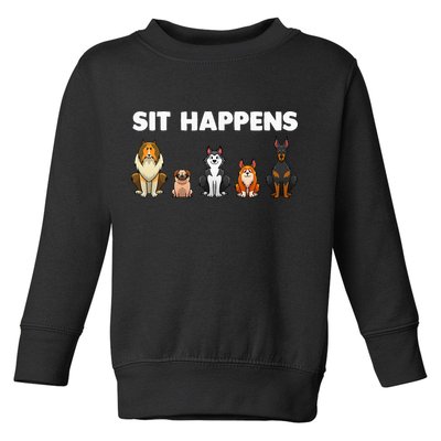 Funny Dog Training Art For  Dog Lover Puppy Pet Toddler Sweatshirt