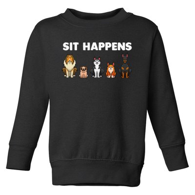 Funny Dog Training Art For  Dog Lover Puppy Pet Toddler Sweatshirt