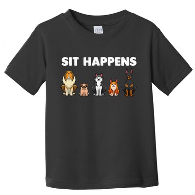 Funny Dog Training Art For  Dog Lover Puppy Pet Toddler T-Shirt