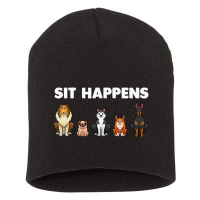 Funny Dog Training Art For  Dog Lover Puppy Pet Short Acrylic Beanie