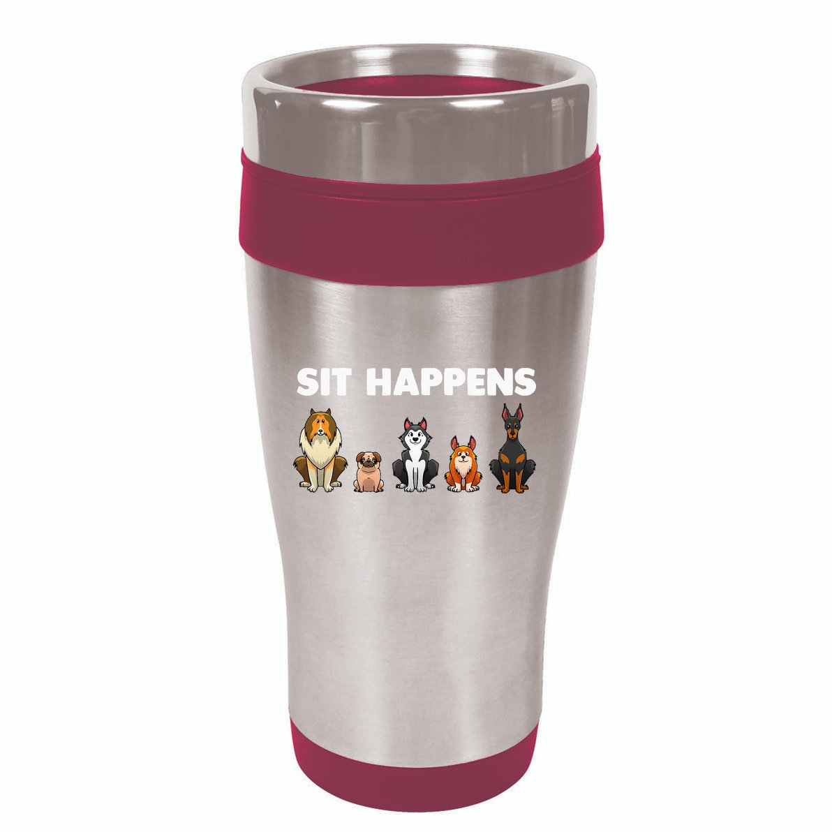 Funny Dog Training Art For  Dog Lover Puppy Pet 16oz Travel Tumbler