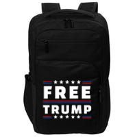 Free Donald Trump Republican Support Pro Trump American Flag Impact Tech Backpack