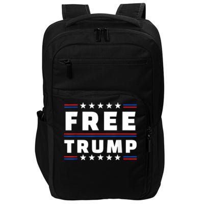 Free Donald Trump Republican Support Pro Trump American Flag Impact Tech Backpack