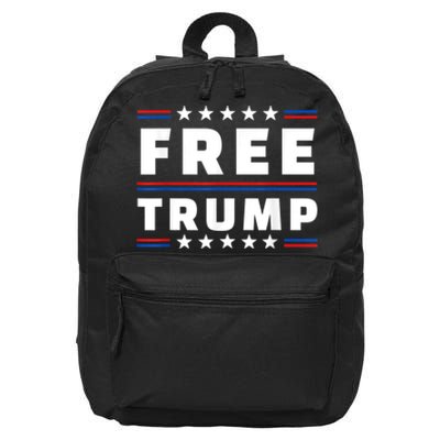 Free Donald Trump Republican Support Pro Trump American Flag 16 in Basic Backpack