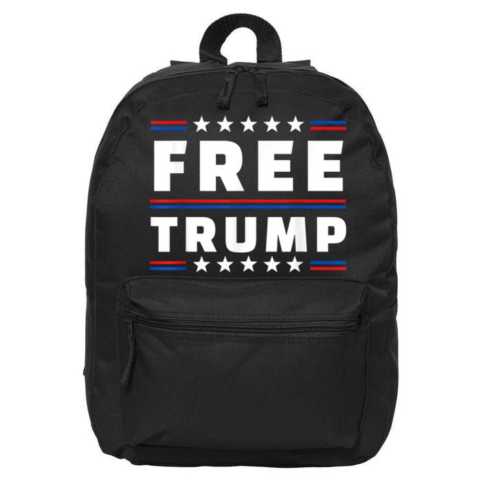 Free Donald Trump Republican Support Pro Trump American Flag 16 in Basic Backpack