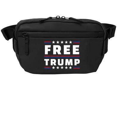 Free Donald Trump Republican Support Pro Trump American Flag Crossbody Pack