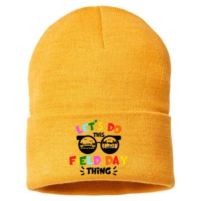 Field Day Thing Summer Field Day 23 Teachers Colorful Sustainable Knit Beanie