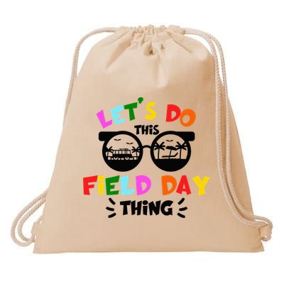 Field Day Thing Summer Field Day 23 Teachers Colorful Drawstring Bag