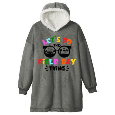 Field Day Thing Summer Field Day 23 Teachers Colorful Hooded Wearable Blanket