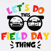Field Day Thing Summer Field Day 23 Teachers Colorful Button