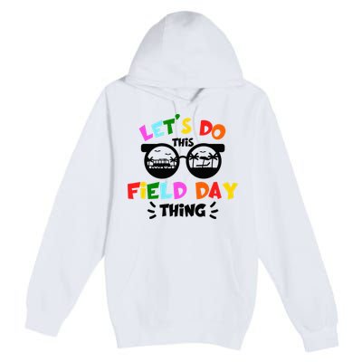 Field Day Thing Summer Field Day 23 Teachers Colorful Premium Pullover Hoodie
