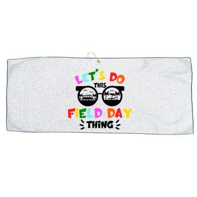 Field Day Thing Summer Field Day 23 Teachers Colorful Large Microfiber Waffle Golf Towel