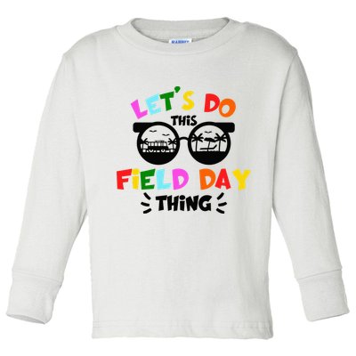 Field Day Thing Summer Field Day 23 Teachers Colorful Toddler Long Sleeve Shirt